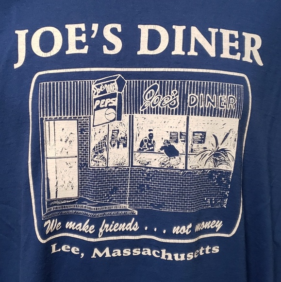 Joe's Diner of Lee, Massachusetts Large T-Shirt - Picture 2 of 7
